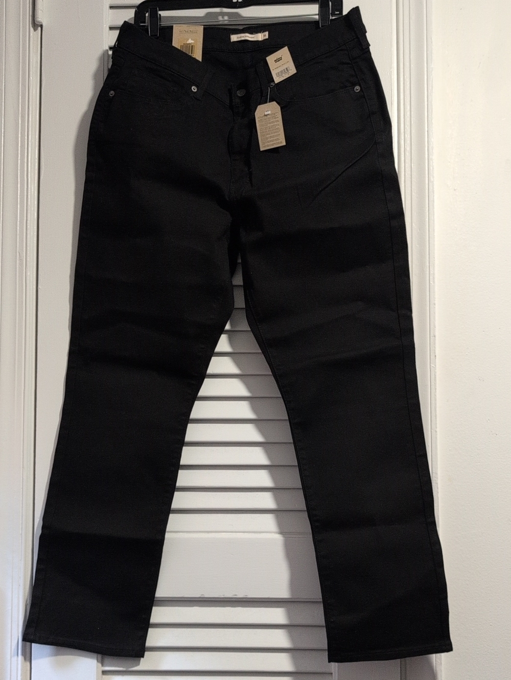Levi's Classic Straight Jeans, Black, size 16